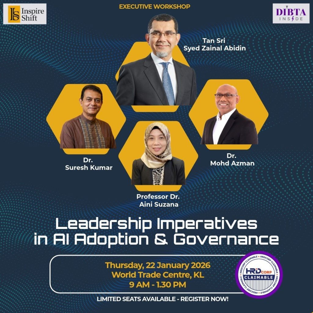Leadership Imperatives in AI Adoption & Governance — executive workshop poster